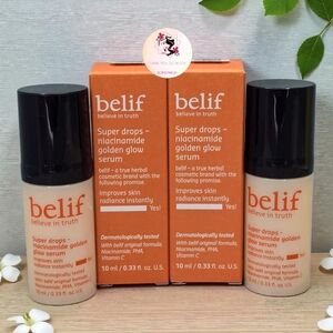 2xBelif Super Drops Niacinamide Golden Glow Serum 10 ml/0.33 oz Travel Mini Size